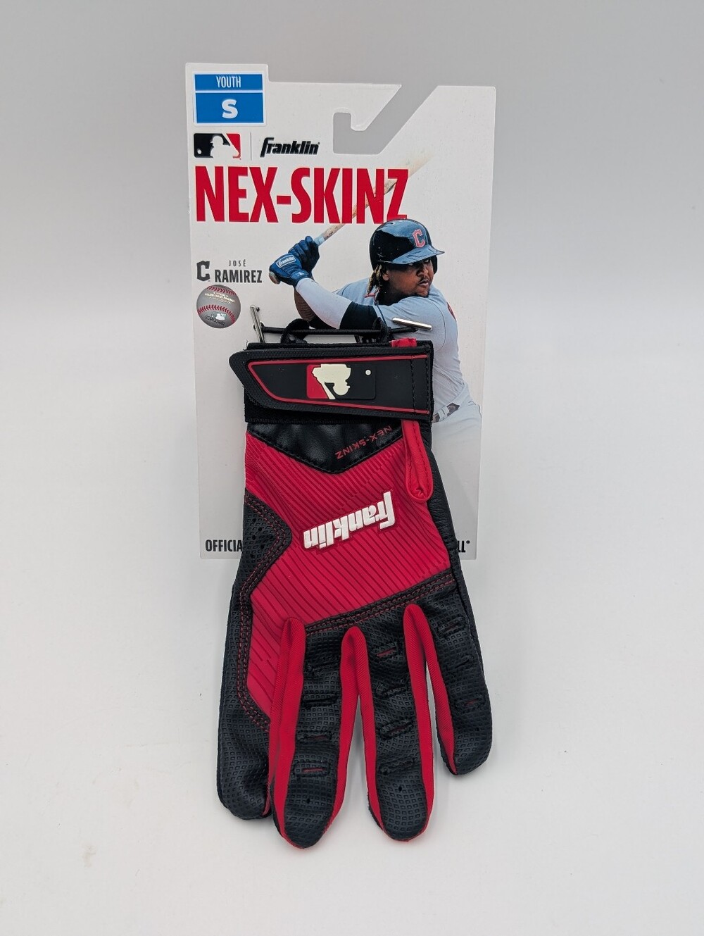 The Franklin Next Gen Baseball Batting Glove Red